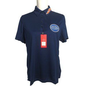 Short Par 4 Women’s 2XL Polo Golf Shirt CHUBB CLASSIC Navy Blue NWT
